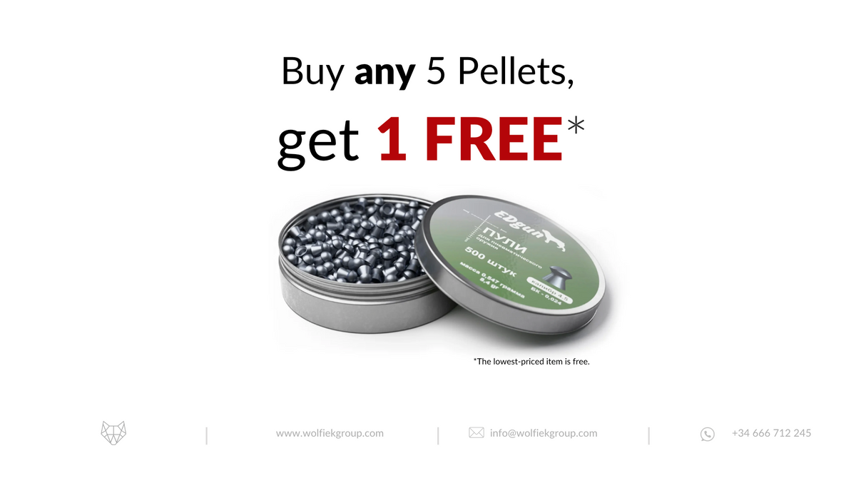 EDgun Premium Pellets · Cal .177 (4,52mm) · Weight 0,55g (8,4gr)