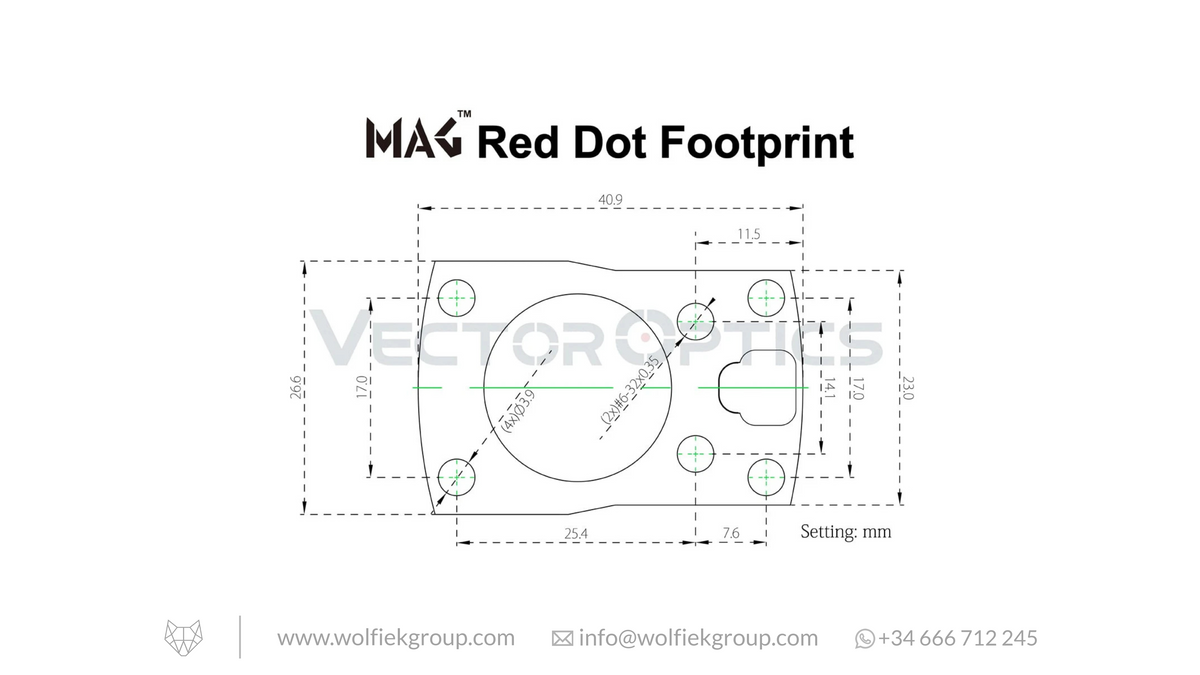 Vector Optics · MAG Red Dot Polymer Riser Weaver Mount