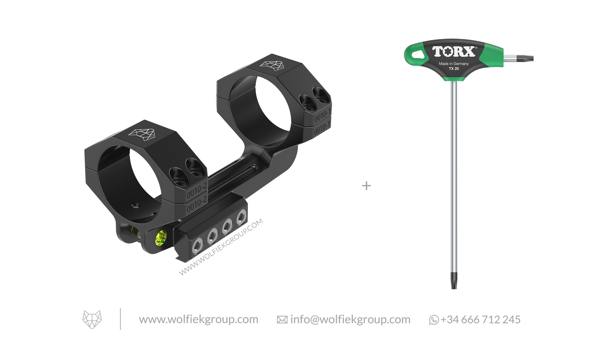 ONE-PIECE Scope Mounts 34mm + torx